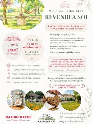 W-end bien-être 23-25 Octobre